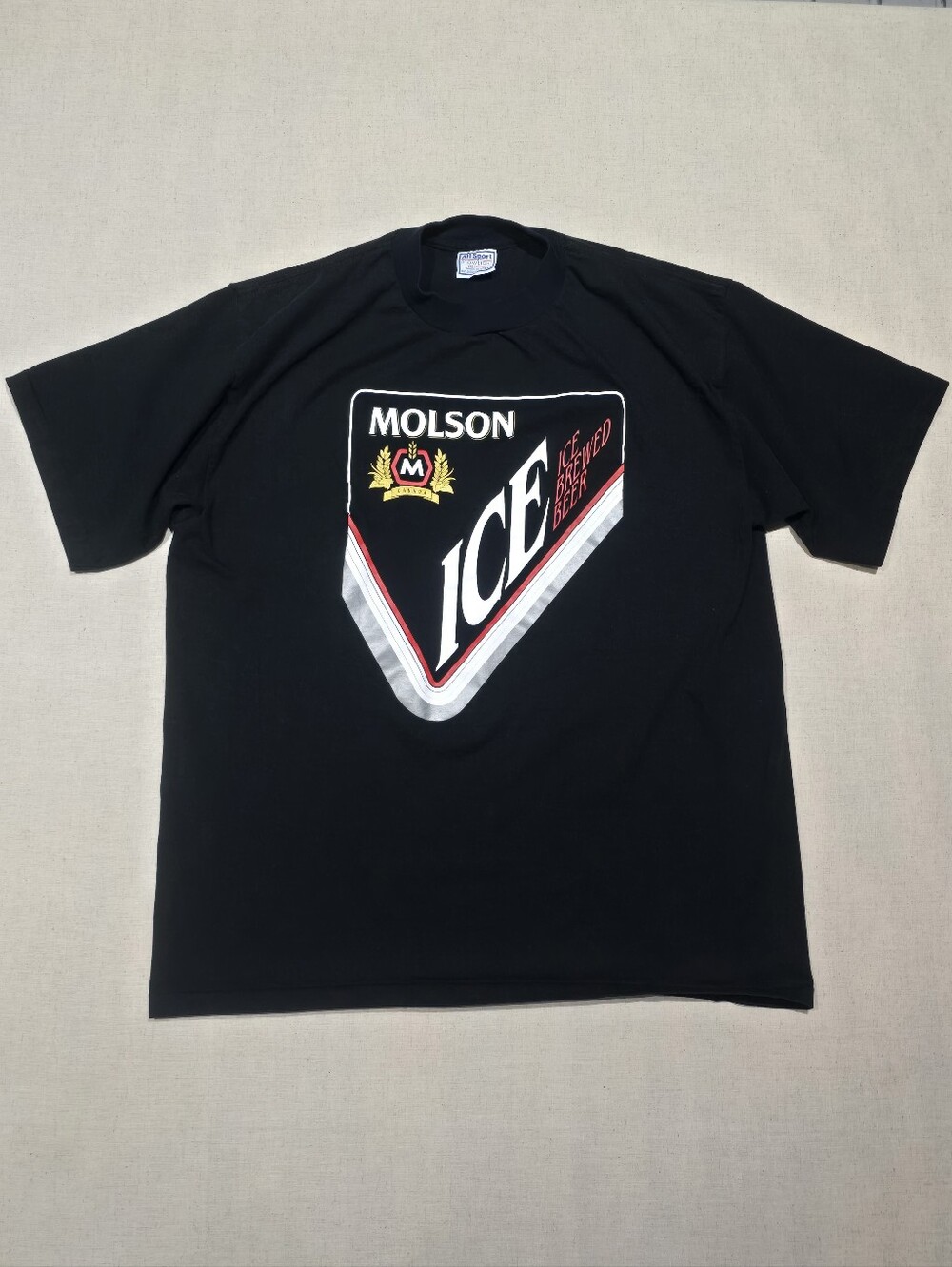 Molson Ice Promo Vintage Shirt All Sport Pro Weight Made in USA XL Single Stitch